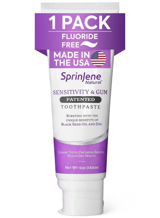 SprinJene Sensitivity & Gum Fluoride Free Toothpaste - Image 1