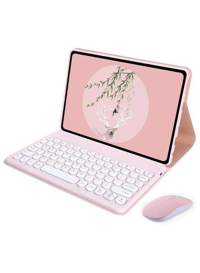 Keyboard Case Compatible with Lenovo Tab M11 11 Inch/Xiaoxin Pad 2024 Case, Detachable Wireless Keyboard Slim Leather Smart Cover with Mouse - Image 1