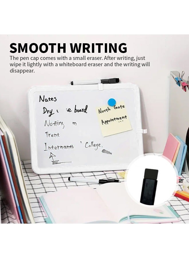 سبورة بيضاء مغناطيسية محمولة قابلة للمسح، سبورة متعددة الوظائف قابلة للمسح الجاف مع قلم تحديد، كتابة متينة وسلسة، مناسبة لملاحظات الفصل الدراسي، ومذكرات المكتب، والقوائم اليومية - Image 3