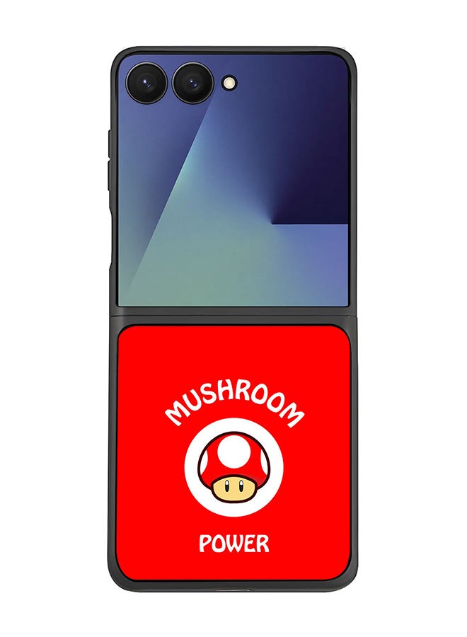 Stylizedd For Samsung Galaxy Z Flip7 Case,Slim fit Camera Protection, Shockproof Thin Phone cover  - Mushroom Power