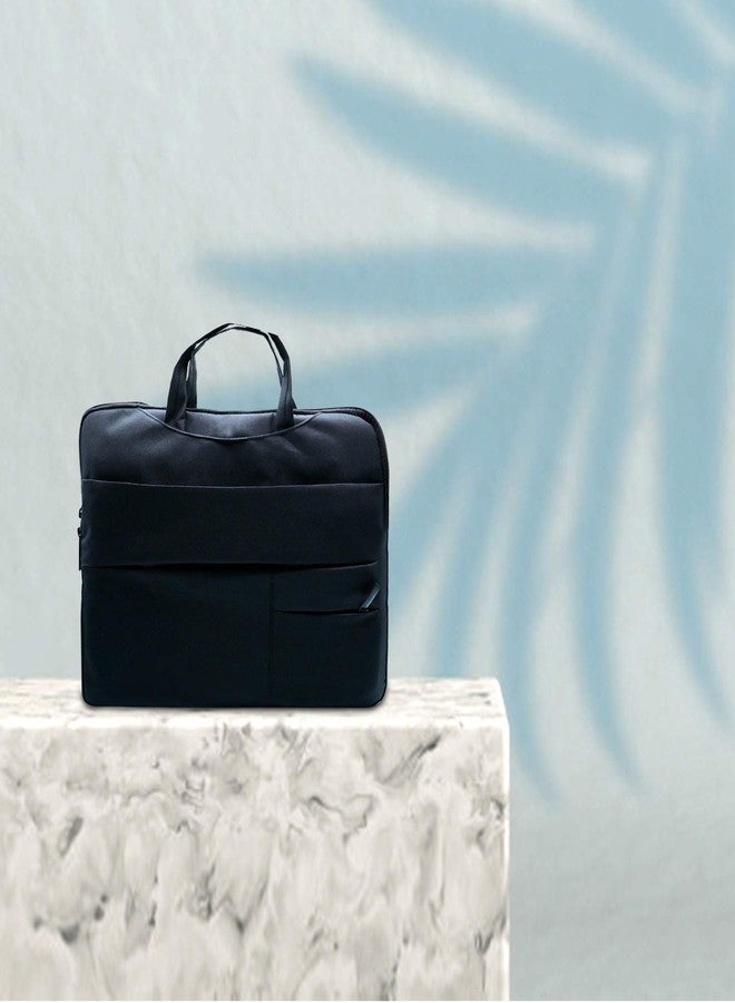 Wearslim Laptop Shoulder Bag, Durable and Water-Repellent Fabric Design Briefcase, Professional Travel Commuter and Laptop Protection, Waterproof (43 x 33 x 3cm)-Black - Image 2