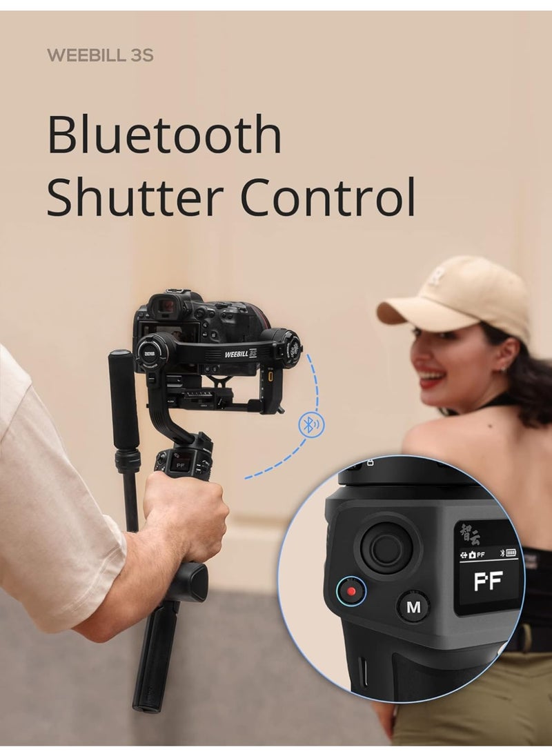 Zhiyun ZHIYUN Weebill 3S Combo [Official] Gimbal Stabilizer for DSLR and Mirrorless Camera Canon/Nikon/Sony/Panasonic/Fujifilm, Native Vertical Shooting,Extendable Sling Grip  - Image 5