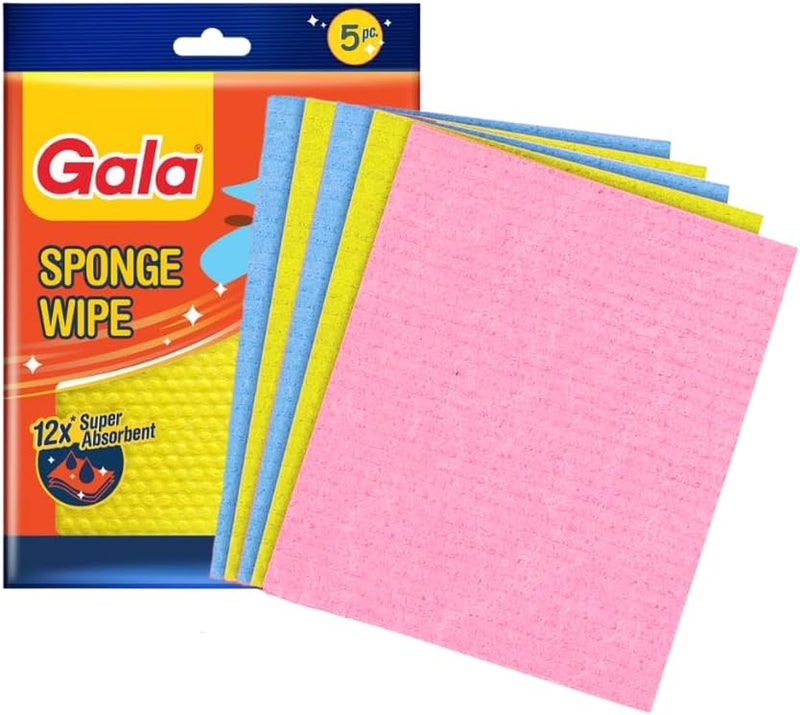 Gala Sponge Wipe for Kitchen 5 Pcs Pack (Multipurpose) (148995) - Image 1