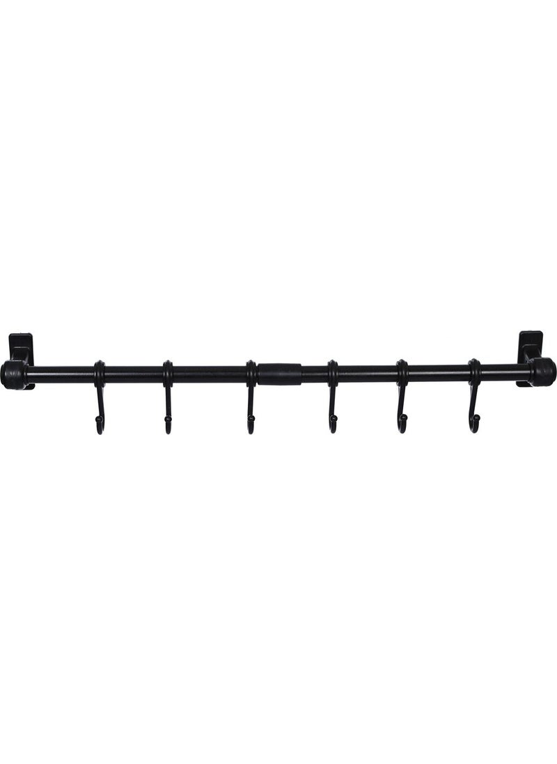 Wall Mounted Cup and Spoon Hanger with 6 Hooks Black 50 cm - pzsku/Z0A94467A2BF2B32637C9Z/45/_/1728052791/27c9272d-ee14-4b3b-b10d-37395429abfb