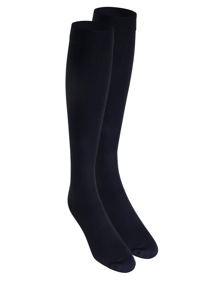 Truform Men's Knee High 15-20 mmHg Compression Dress Socks, Navy, Large (Pack of 2) - Image 4