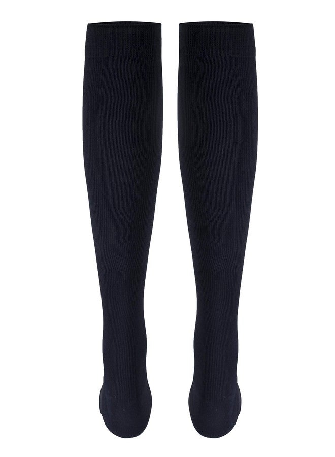 Truform Men's Knee High 15-20 mmHg Compression Dress Socks, Navy, Large (Pack of 2) - Image 5