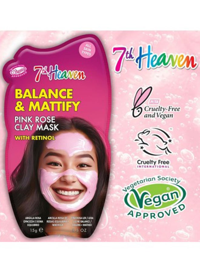 7th Heaven قناع الطين الوردي المتوازن والمطفي 15 جرام - Image 3