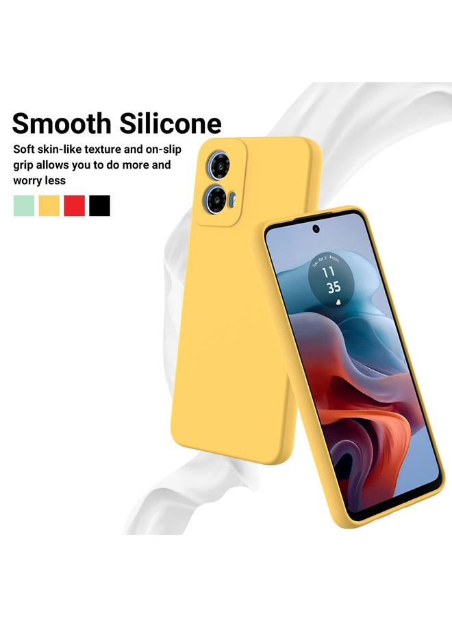 S-TOP Case For Motorola Moto G45 Pure Color Liquid Silicone Shockproof Phone Case - Image 3