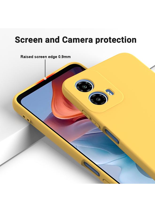 S-TOP Case For Motorola Moto G45 Pure Color Liquid Silicone Shockproof Phone Case - Image 4