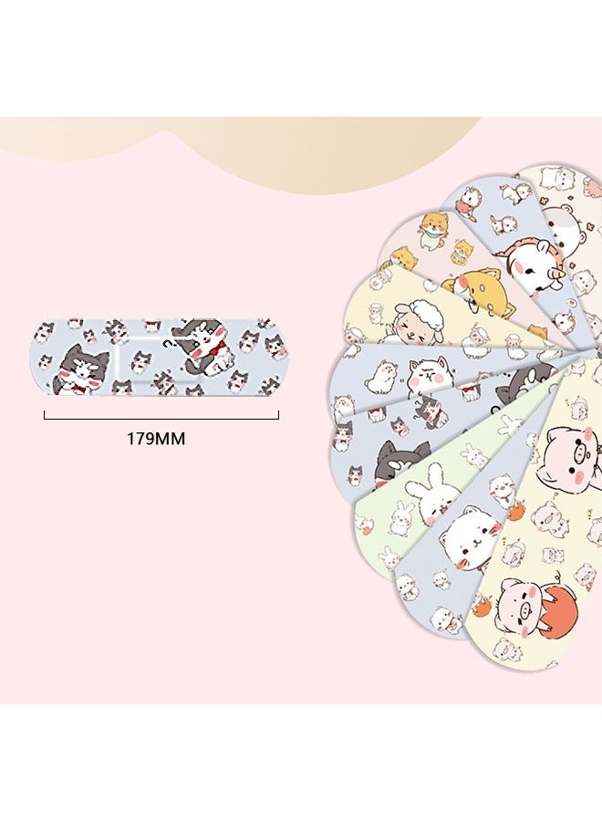 120 Pcs Cartoon Bandages Strips Band Aid, PE Material Hemostatic Waterproof Adhesive Bandages Strips Combination Pack, Cuts Scrapes First Aid Bandages for Family (Colorful) - Image 2