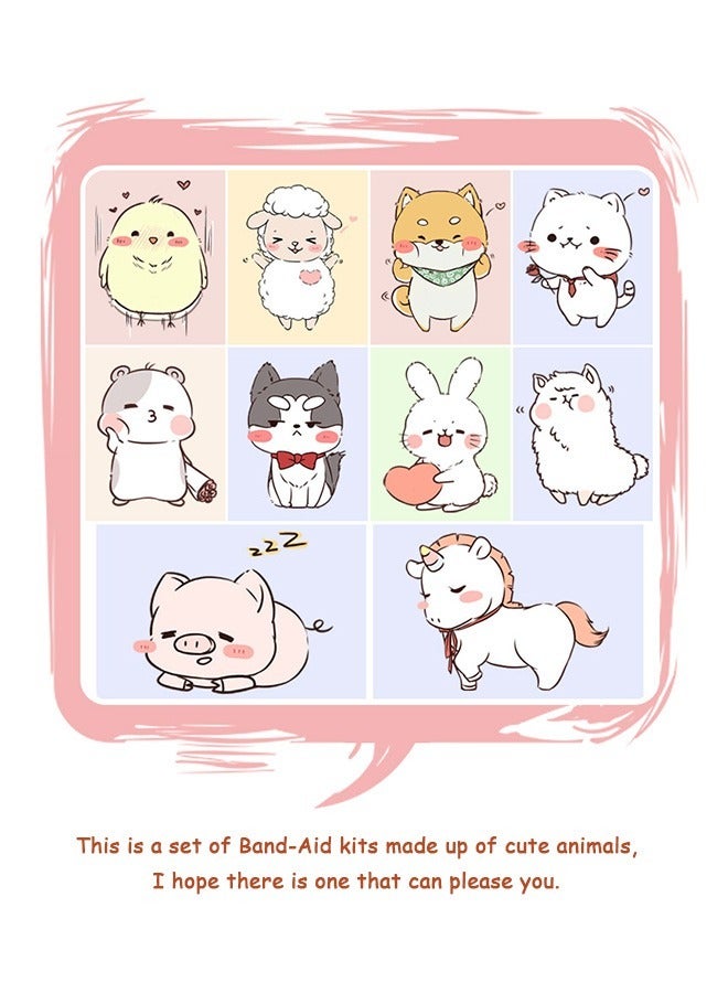 120 Pcs Cartoon Bandages Strips Band Aid, PE Material Hemostatic Waterproof Adhesive Bandages Strips Combination Pack, Cuts Scrapes First Aid Bandages for Family (Colorful) - Image 4