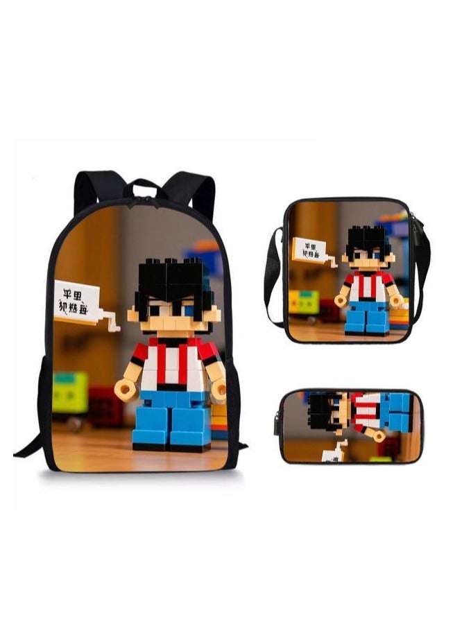 Cartoon style universal three-piece schoolbag - 406  - Image 2
