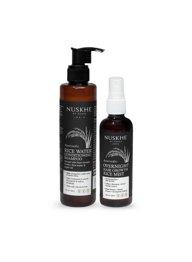 Nuskhe By Paras Xtreme Hair Growth Combo-Rice Water Hair Mist&Rice Water Conditioning Shampooxtreme Hair Growth Combo-Rice Water Hair Mist&Rice Water Conditioning Shampoo,247 Grams - Image 1