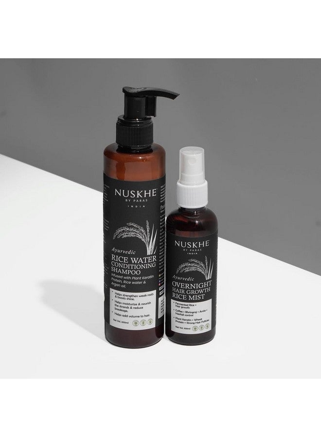 Nuskhe By Paras Xtreme Hair Growth Combo-Rice Water Hair Mist&Rice Water Conditioning Shampooxtreme Hair Growth Combo-Rice Water Hair Mist&Rice Water Conditioning Shampoo,247 Grams - Image 2