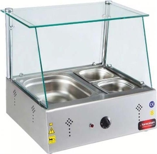 CSA Inox Karacasan Industrial Electric Counter Top Sausage Rack with Garnish 