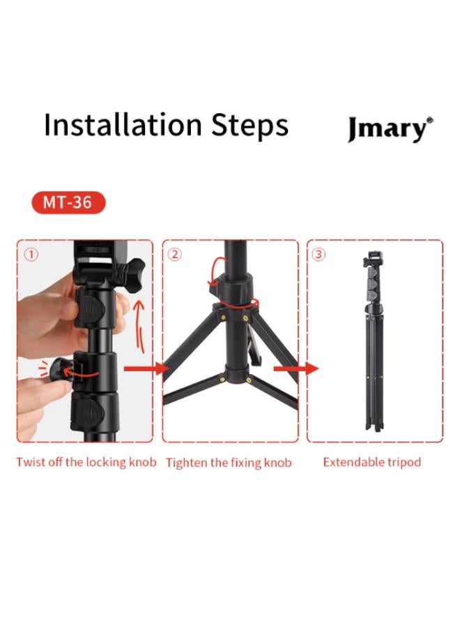 Jmary Extendable Selfie Stick Tripod - 1705 mm - Image 3