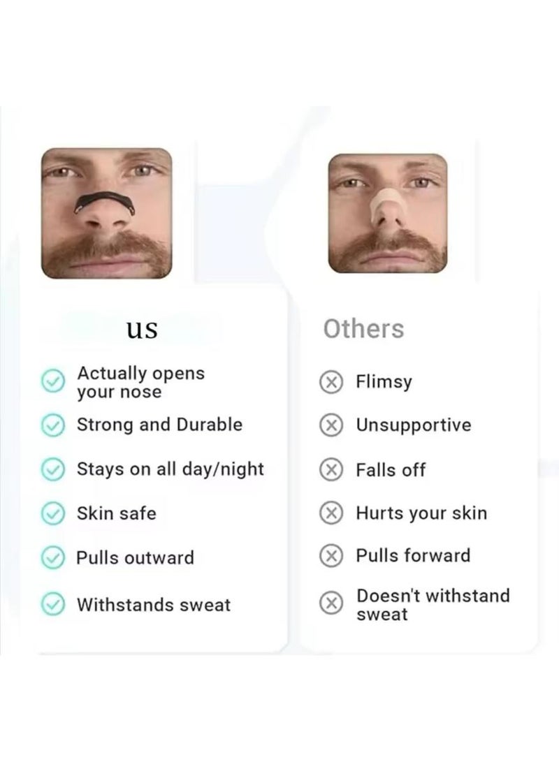 خاجول 15 عبوة شرائط أنف قابلة لإعادة الاستخدام، موسع أنف مضاد للشخير لتحسين التنفس، مساعد مريح للنوم خالٍ من الأدوية (مقاس واحد) - Image 3