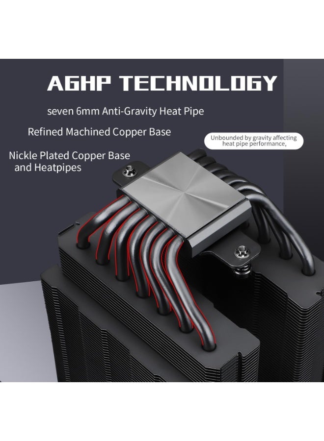 Thermalright Phantom Spirit 120 EVO CPU Air Cooler, 7 Heat Pipes CPU Cooler,Dual 120mm TL-K12 PWM Fan, AGHP 4.0 Technilogy, S-FDB Bearing, for AMD AM4 AM5/Intel 1700/1150/1151/1200, PC Cooler - Image 3