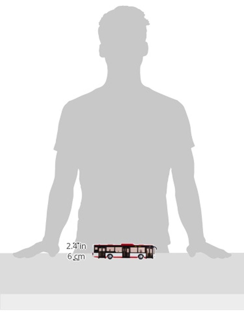 siku 3734, City Bus, 1:50, Metal/Plastic, Functional Doors, Red/White