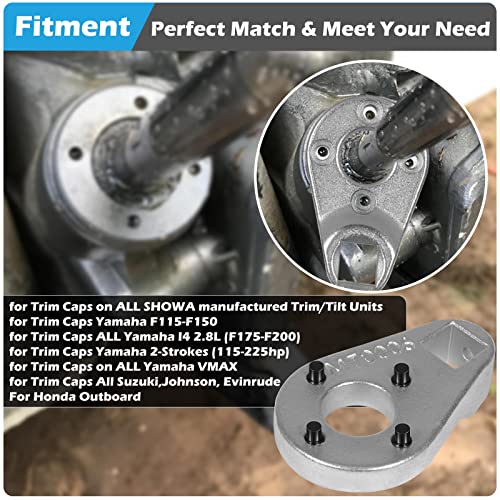Sunluway Trim/Tilt Pin Wrench AMT0006-32mm x 4.5/4mm Remove Trim Tilt Caps on Hydraulic Cylinders for Yamaha Suzuki Johnson Evinrude, for Honda Outboards - Image 3
