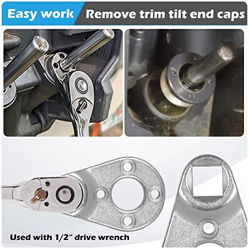Sunluway Trim/Tilt Pin Wrench AMT0006-32mm x 4.5/4mm Remove Trim Tilt Caps on Hydraulic Cylinders for Yamaha Suzuki Johnson Evinrude, for Honda Outboards - Image 5