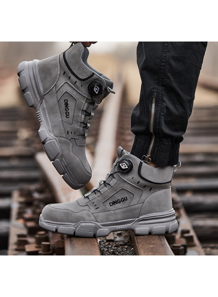 NIBEMINENT Safety Shoes for Men - Anti-bump and Anti-puncture Lightweight and Safe Shoes with Steel Toe  Work Shoes - Image 2