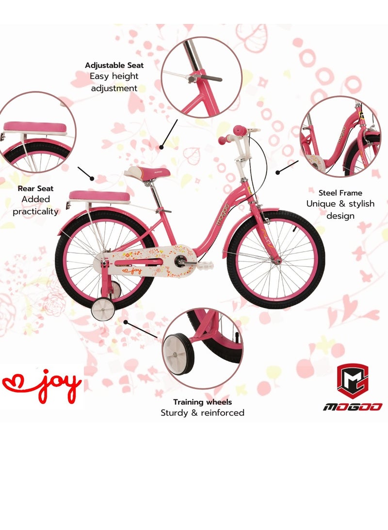 MOGOO Joy Girls Bike 16 Inch Dark Pink - Image 3