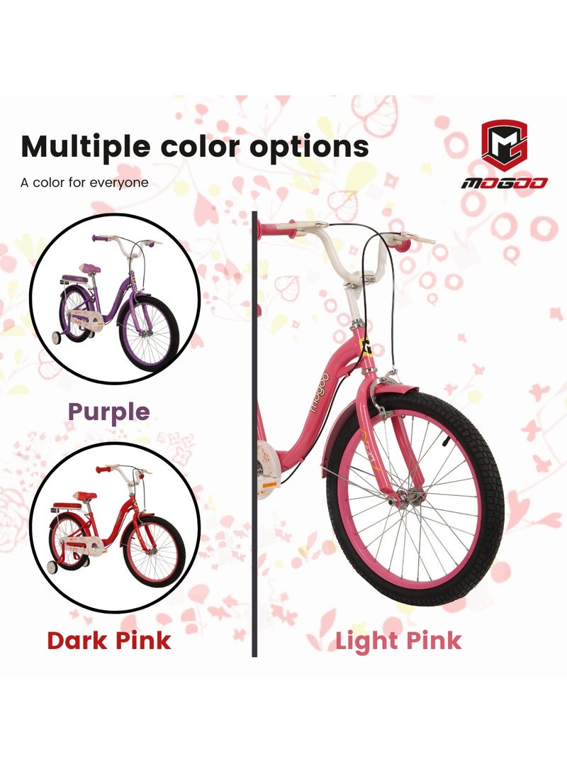 MOGOO Joy Girls Bike 16 Inch Dark Pink - Image 5