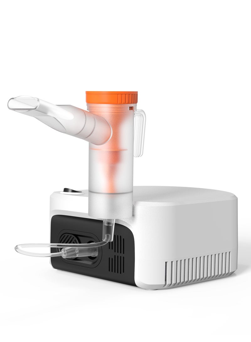 صحة كير جهاز استنشاق ضاغط متقدم للبالغين والأطفال – محمول وصامت لعلاج الربو والسعال ونزلات البرد – رذاذ سريع للعلاج – معتمد - Image 1