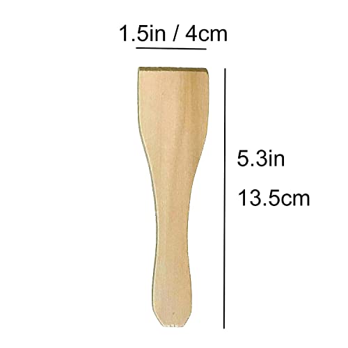 Kosmosta Wooden Raclette Spatula Wood Kitchen Utensils for Non-stick Pans, Cheese Grills, Gourmet Boards, Frying Pans, Fondue, 8 pcs/set - Image 2