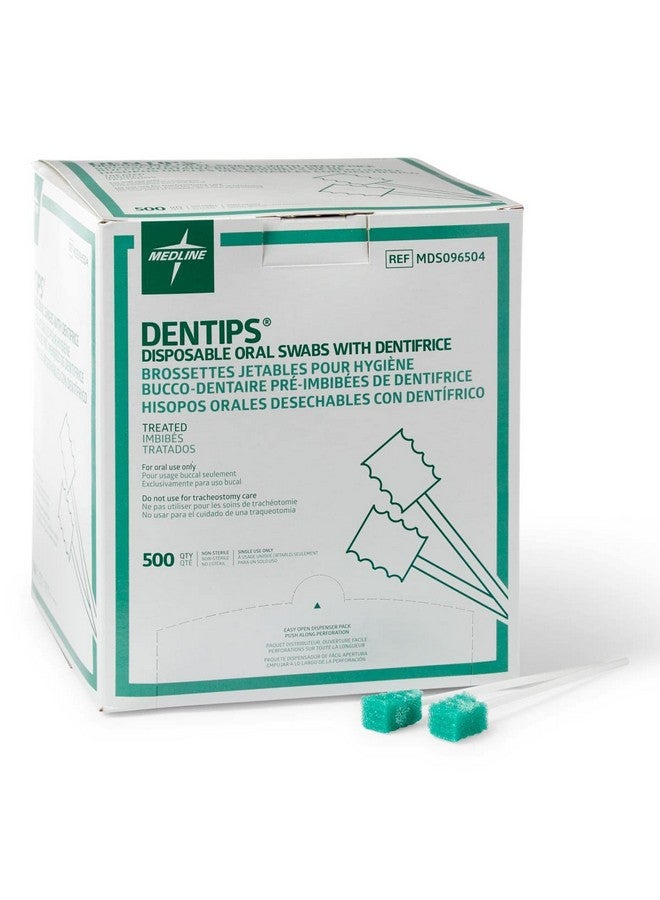 MEDLINE MDS096504 MDS096504H DenTips Oral Swabsticks (Pack of 10) - Image 2