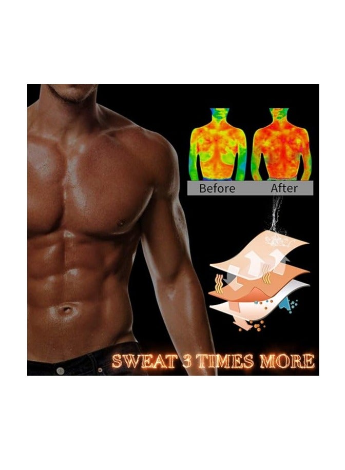 DAILYLIFE Men Neoprene Sauna Zipper Waist Trainer Vest Tank Top Trimmer Body Shaper - XXL - Image 5