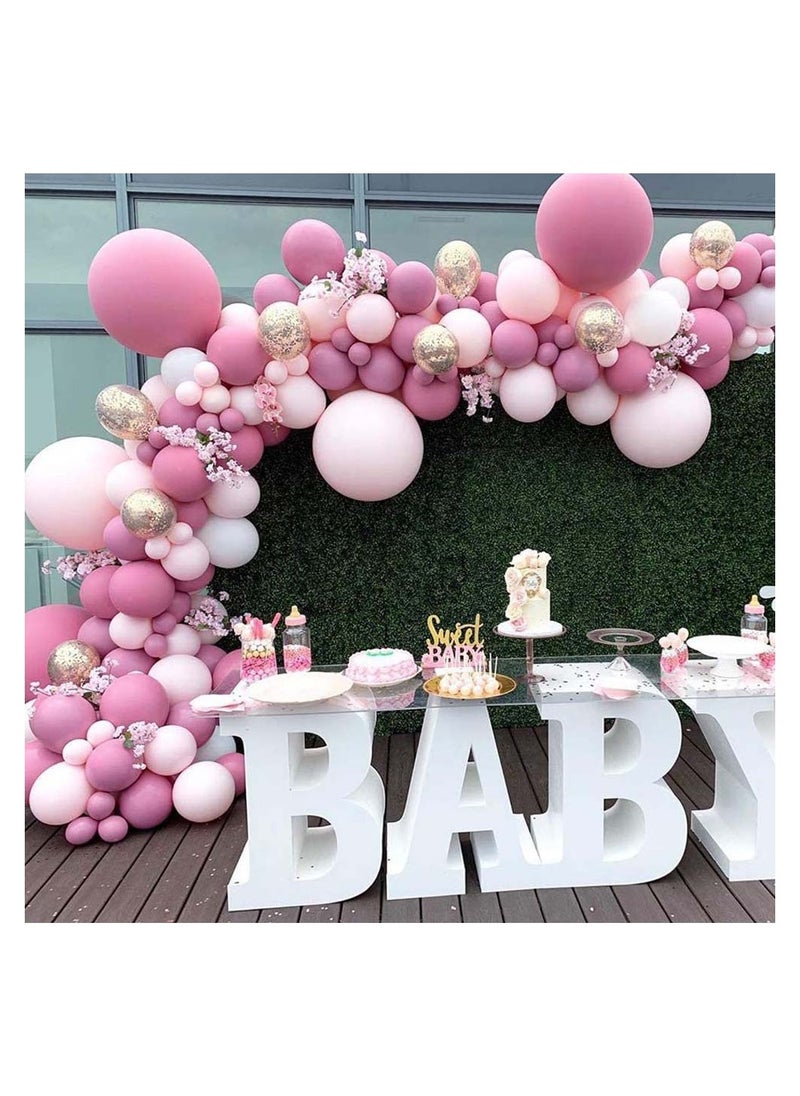 DUNISO 95PCS Balloon Garland Arch Kit Metallic Pastel White Latex Balloons Set For Baby Wedding Birthday Party Background Decorations  - Image 3