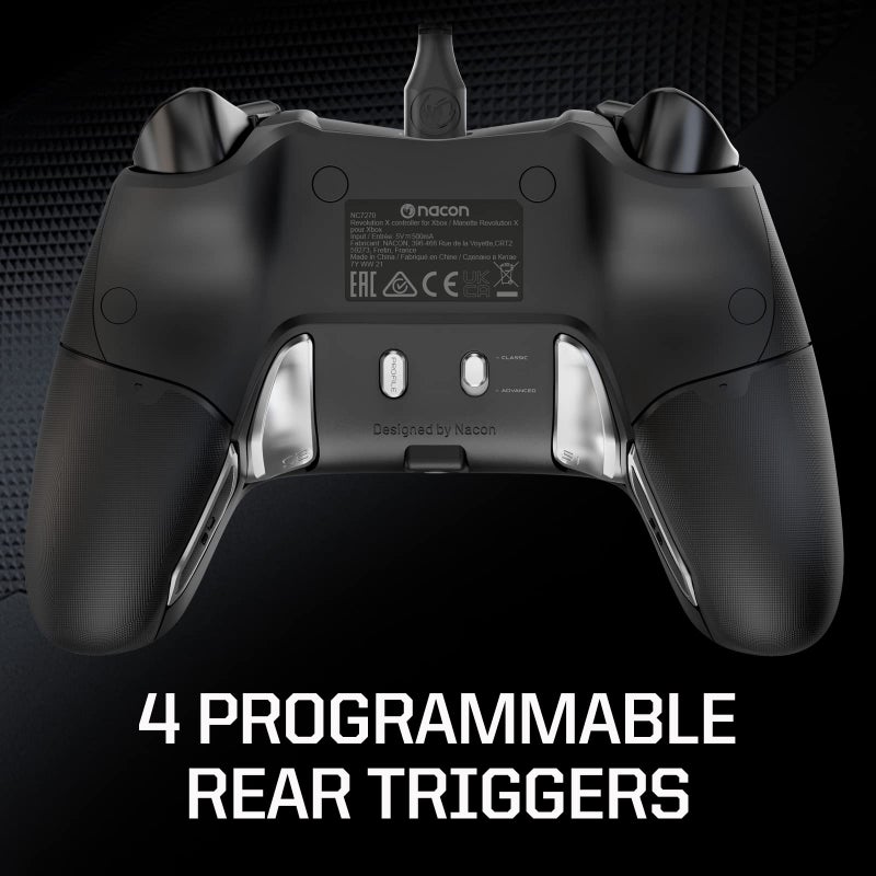 RIG Nacon Revolution X Officially Licensed Xbox Controller for Xbox Series X|S, Xbox One, Windows 10, Windows 11 PCs with Hardware, Software Customization and Dolby Atmos 3D Surround Sound (Black) - Image 4