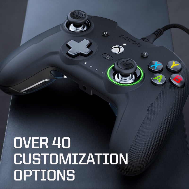 RIG Nacon Revolution X Officially Licensed Xbox Controller for Xbox Series X|S, Xbox One, Windows 10, Windows 11 PCs with Hardware, Software Customization and Dolby Atmos 3D Surround Sound (Black) - Image 2