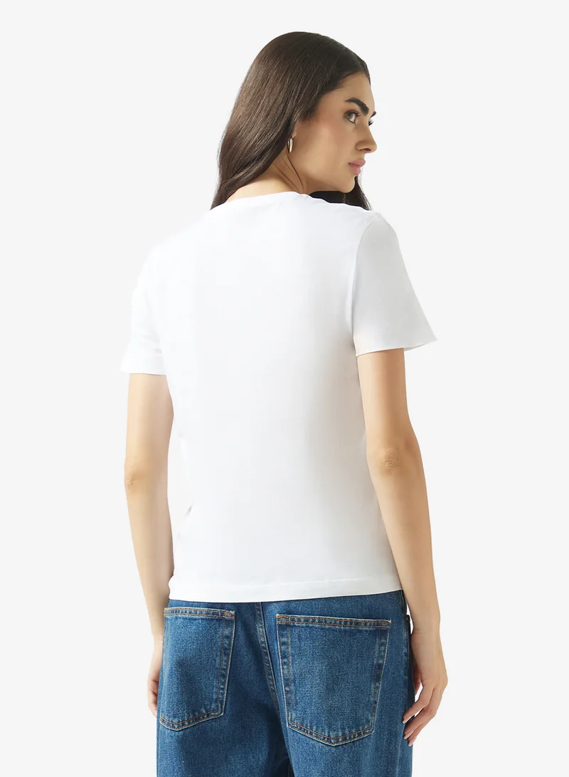 Calvin Klein Jeans  2-Pack Monologo T-Shirts for Women | Best Price UAE