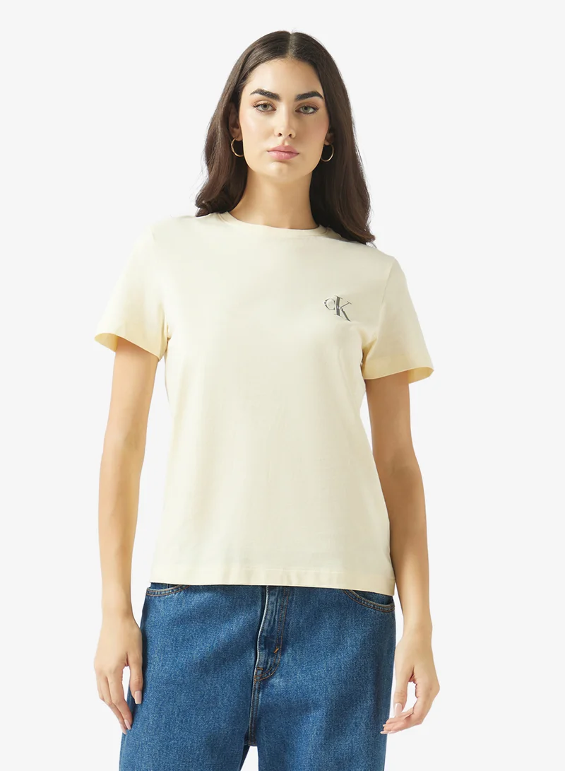 Calvin Klein Jeans  2-Pack Monologo T-Shirts for Women | Best Price UAE