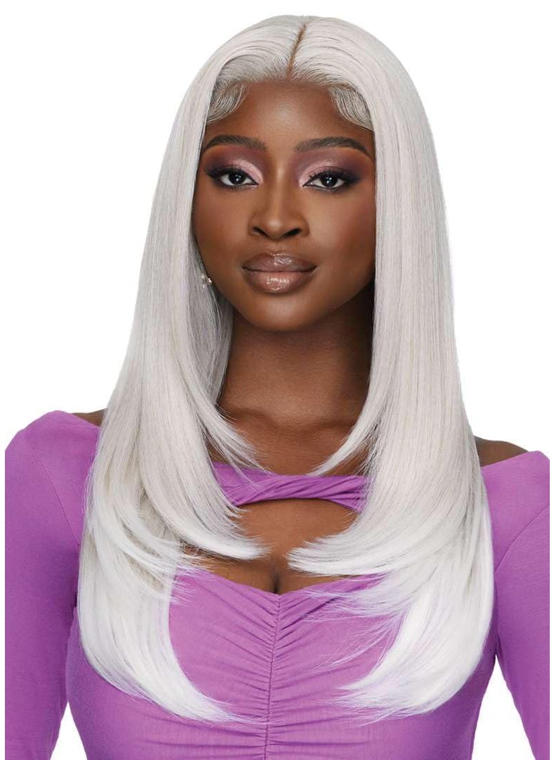 Outre - Outre Lace Front Wig - Perfect Hair Line 13X4 - Swoop Series - Swoop 1 (DARK BROWN 2) - Image 1
