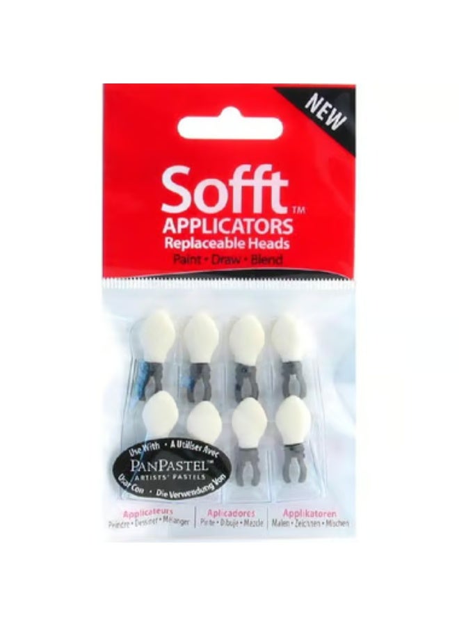 offt Applicators - Replaceable Heads Color Accessory Tool White 8 Pieces