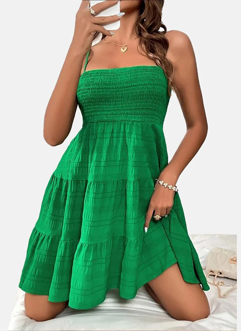 YUNIQEE Tiered Smocked Dress