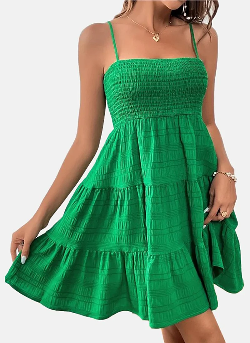 YUNIQEE Tiered Smocked Dress