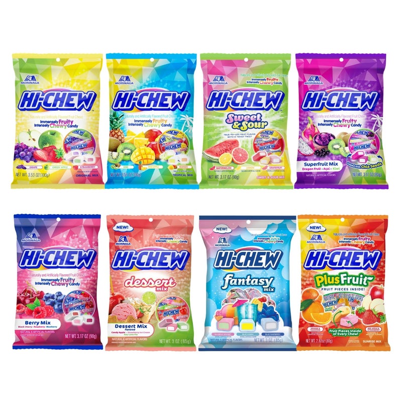 HI-CHEW HICHEW Variety Mix Pack of 8 Bags 22 Flavors Including Dessert Mix Unique Fun Soft Chewy Candy Immensely Juicy Fruity Candy Flavors Individually Wrapped for Sharing - Image 2