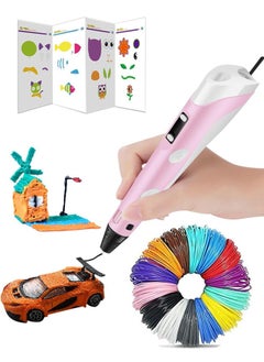 Generic 3D Pen for Kids 3D Pen with Display Adjustable Temperature and Speed, Compatible with PLA and ABS Filament, for Graffiti, Drawing, Model Making (Pink)  - Image 1