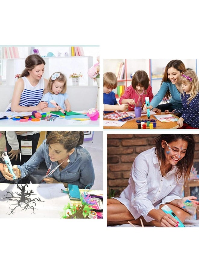 Generic - 3D Pen for Kids 3D Pen with Display Adjustable Temperature and Speed, Compatible with PLA and ABS Filament, for Graffiti, Drawing, Model Making (Pink) - Image 1