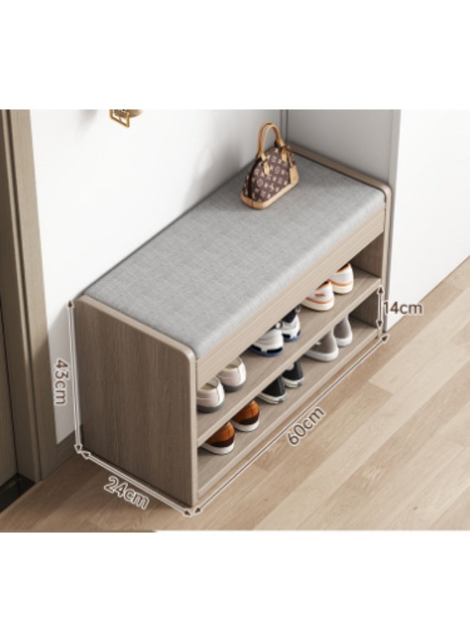 Arabest Household Doorway Shoe Cabinet Sitting Stool, One-piece Sittable Small Stool, Entrance Shoe Rack - Image 1
