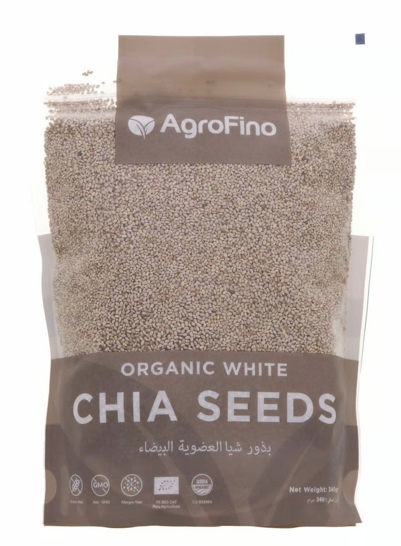 بذور الشيا البيضاء العضوية ٣٤٠ جرام