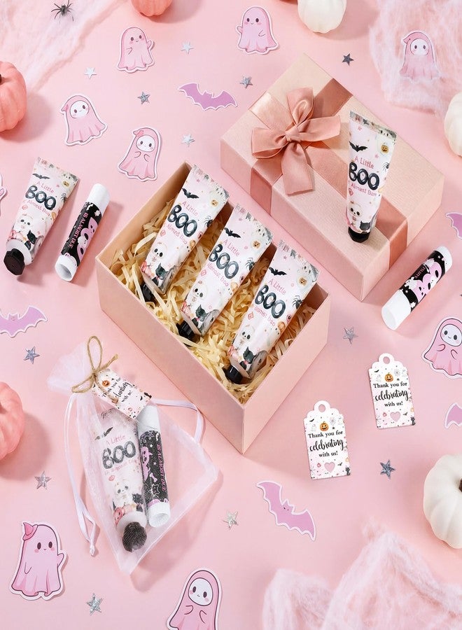 Dimsile 50 Sets 200 Pcs Pink Boo Baby Shower Hand Lotion and Lip Balm Gift Theme Baby Shower Party Favors Travel Size Hand Lotion and Lip Balm Bulk with Organza Bags Tags - Image 5