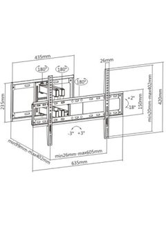 Skill Tech SH 646 P Swivel Wall Mount for 37 to 70-inch TV, Black - pzsku/Z0A95A9970BC51B8ACC43Z/45/_/1674606384/f82d7f21-3615-4bad-9a8a-8742a88b205a