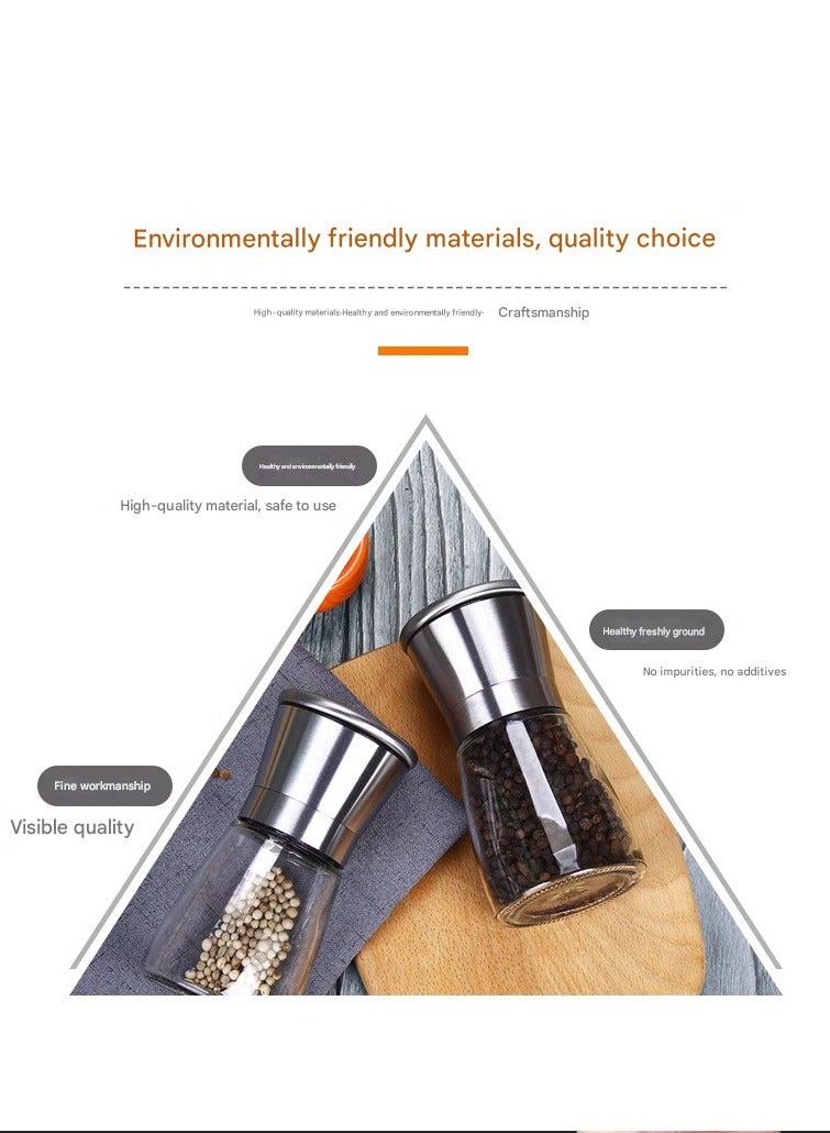 MHD Manual Stainless Steel Pepper Grinder Short model  - Image 2