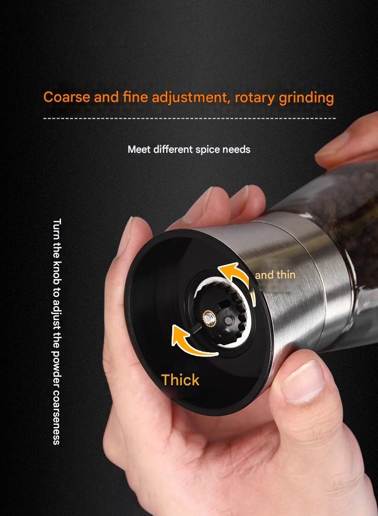 MHD Manual Stainless Steel Pepper Grinder Short model  - Image 3